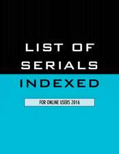 List of Serials Indexed for Online Users