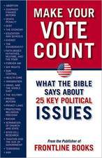 Make Your Vote Count: What the Bible Says about 25 Key Political Issues