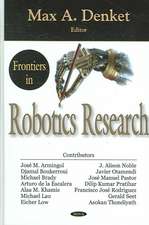 Frontiers in Robotics Research