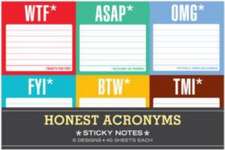 Knock Knock Honest Acronyms: Sticky Note Packet