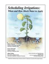 Scheduling Irrigations