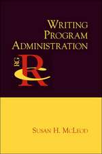 Writing Program Administration