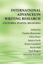 International Advances in Writing Research: Cultures, Places, Measures