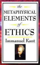 The Metaphysical Elements of Ethics