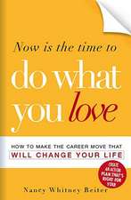 Now Is the Time to Do What You Love: How to Make the Career Move That Will Change Your Life