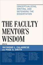 The Faculty Mentor's Wisdom