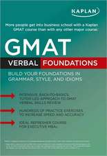 Kaplan GMAT Verbal Foundations