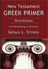 New Testament Greek Primer: From Morphology to Grammar