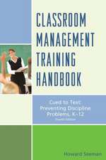 Classroom Management Training Handbook