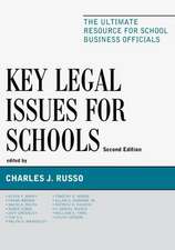 Key Legal Issues for Schools