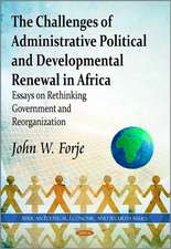 Challenges of Administrative Political & Developmental Renewal in Africa