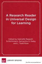 A Research Reader in Universal Design for Learning