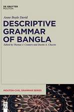 Descriptive Grammar of Bangla