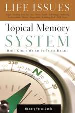 Topical Memory System: Life Issues, Memory Verse Cards