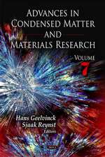 Advances in Condensed Matter and Materials Research