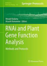 RNAi and Plant Gene Function Analysis: Methods and Protocols