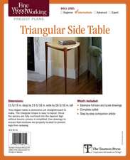 Fine Woodworking's Triangular Side Table Plan