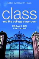 Class and the College Classroom: Essays on Teaching