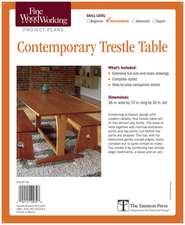 Fine Woodworking's Contemporary Trestle Table Plan