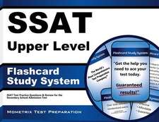 SSAT Upper Level Flashcard Study System