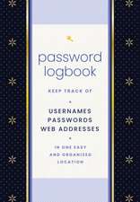 Editors of Rock Point: Password Logbook (Black & Gold)