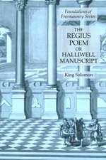 The Regius Poem or Halliwell Manuscript