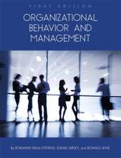 Organizational Behavior and Management