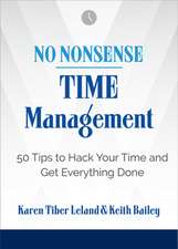 No Nonsense: Time Management