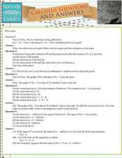 Calculus Equations and Answers (Speedy Study Guides