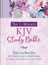 The 1-Minute KJV Study Bible (Lavender Petals): Featuring Nearly 900 Quick, Easy-To-Read Entries on Scripture's Key People, Places, Events, and More