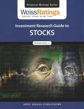 Weiss Ratings Investment Research Guide to Stocks, Winter 20/21