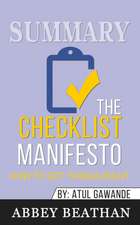 Summary of The Checklist Manifesto