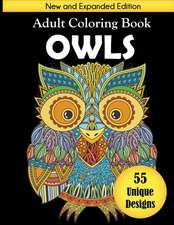 Owls Adult Coloring Book