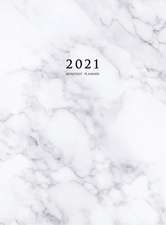 2021 Monthly Planner: 2021 Planner Monthly 8.5 x 11 with Marble Cover (Volume 3 Hardcover)