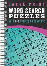 Large Print Word Search Puzzles Teal