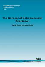 The Concept of Entrepreneurial Orientation