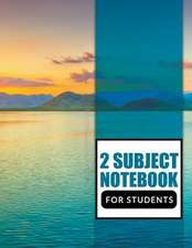 2 Subject Notebook for Students: Super Cool Crosswords