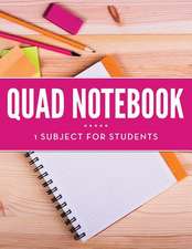 Quad Notebook - 1 Subject for Students: Scary and Fun Edition