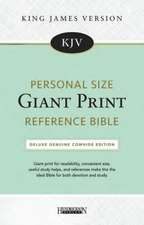 KJV Personal Size Giant Print Reference Bible Black (Genuine Leather)