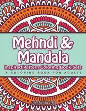 Mehndi & Mandala Inspired Pattern Coloring Book Sets