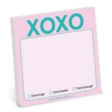 Knock Knock XOXO Sticky Note (Pastel Version)