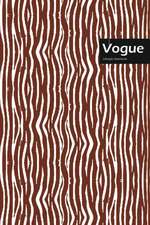 Vogue Lifestyle, Animal Print, Write-in Notebook, Dotted Lines, Wide Ruled, Medium Size 6 x 9 Inch, 144 Sheets (Brown)