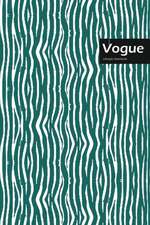 Vogue Lifestyle, Animal Print, Write-in Notebook, Dotted Lines, Wide Ruled, Size 6 x 9 Inch, 144 Sheets (Olive Green)