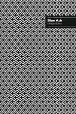 Blue Ash Lifestyle Journal, Creative Write-in Notebook, Dotted Lines, Wide Ruled, Medium Size (A5), 6 x 9 Inch (Black)