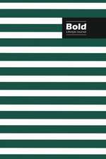 Bold Lifestyle Journal, Creative Write-in Notebook, Dotted Lines, Wide Ruled, Medium Size (A5) 6 x 9 Inch (Olive Green)