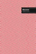 Discover Lifestyle Journal, Creative Write-in Notebook, Dotted Lines, Wide Ruled, Medium Size (A5) 6 x 9 Inch (Pink)