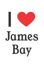 I Love James Bay: James Bay Designer Notebook