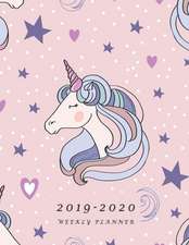 2019-2020 Weekly Planner: Large Two Year Planner with To-Do List (Bonus Unicorn Coloring Pages)