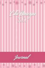 Chi Omega: Line Ruled Sorority Girls Journal - Great Present for Big or Lil Sister