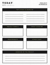 Valourine: PROJECT SCHEDULE